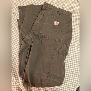 Carhartt Men's Olive Cargo Pants